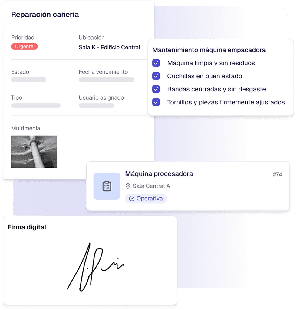 Maintenance history and traceability timeline