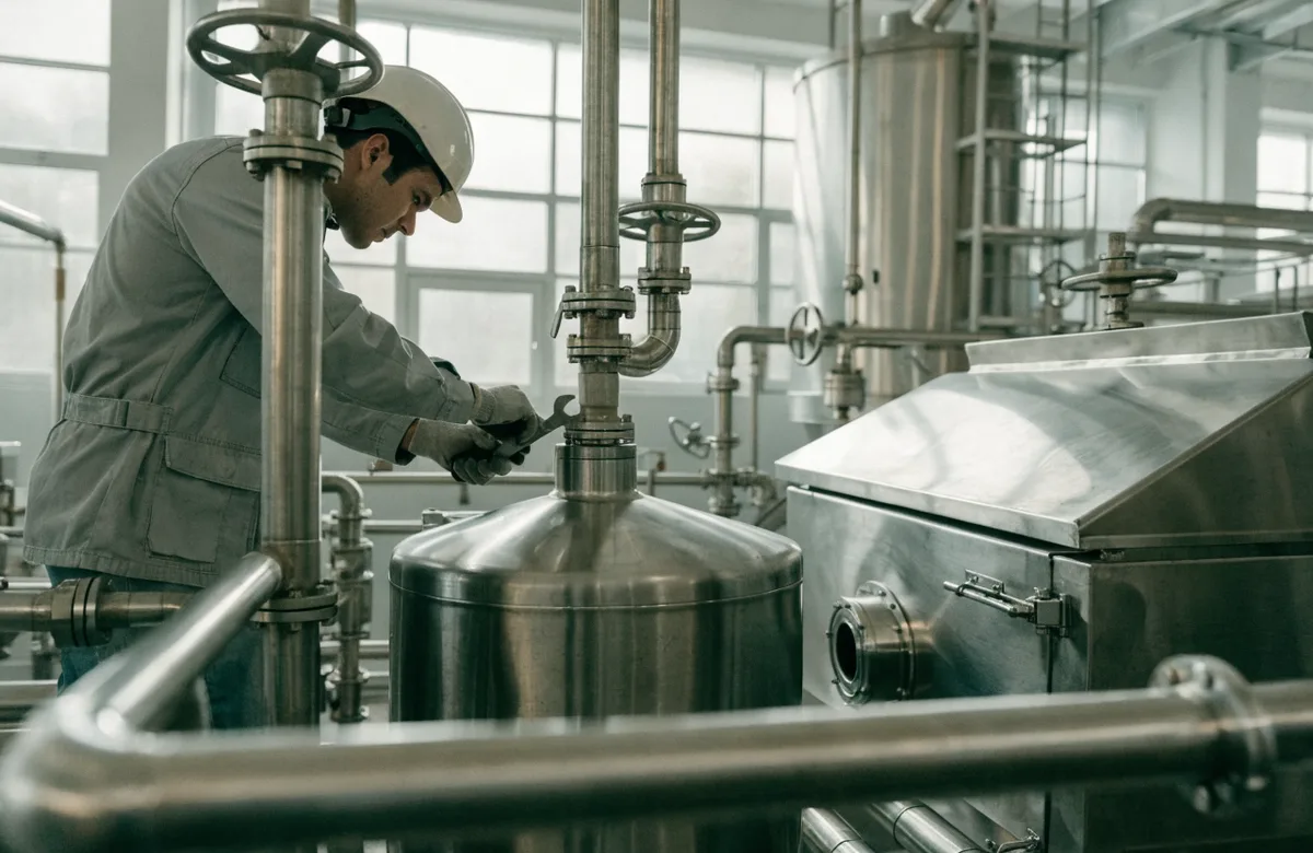Preventive maintenance plan per equipment for a food plant