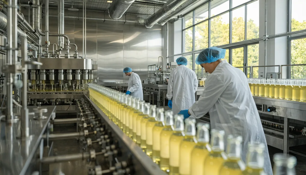 Processed food and beverage production line managed with Zeltask