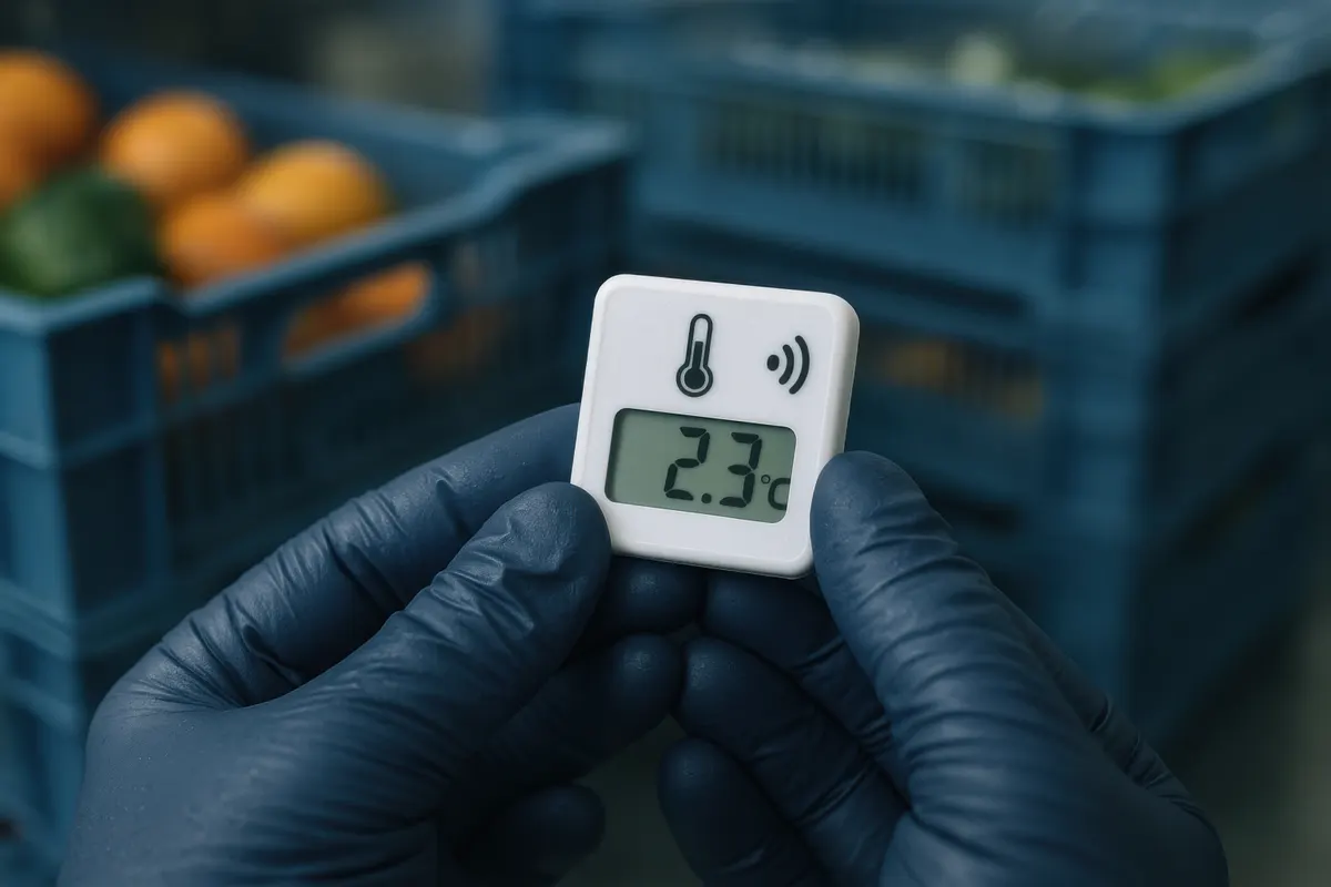 Digital temperature record per cold room and vehicle
