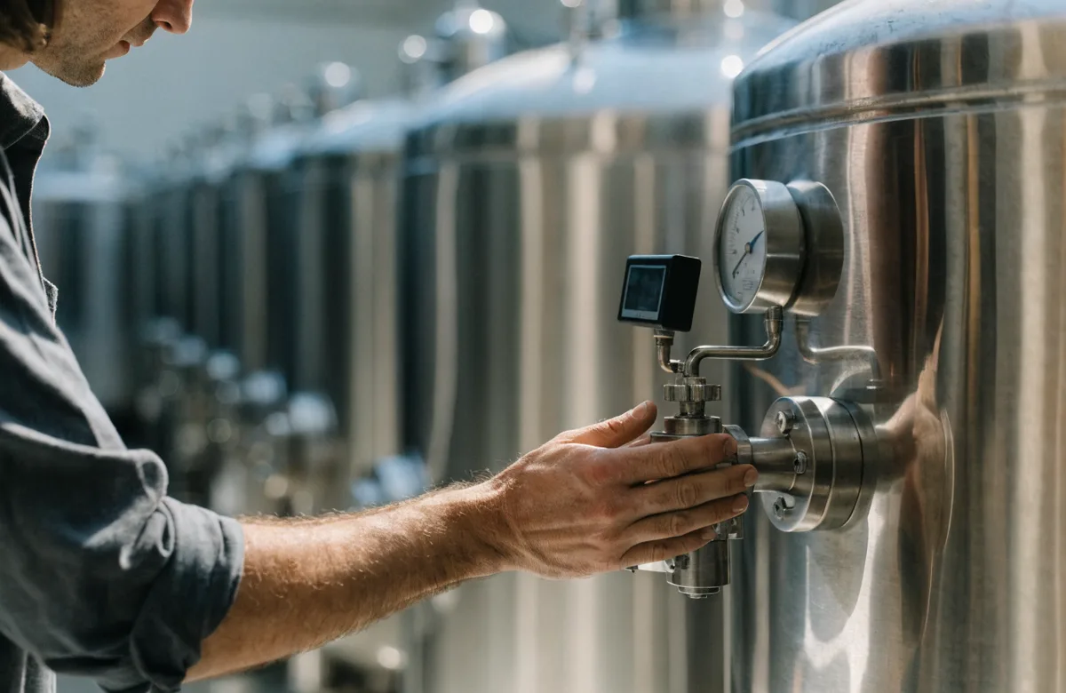 Thermal control of fermentation in stainless-steel tanks