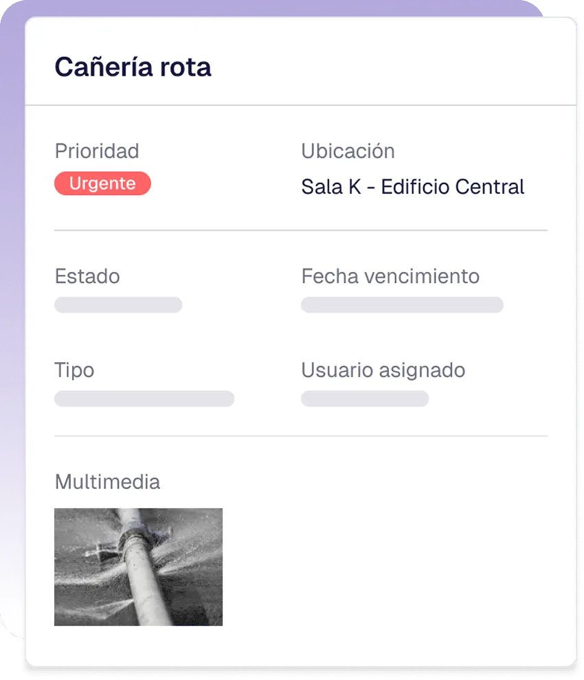 Digitized work orders interface